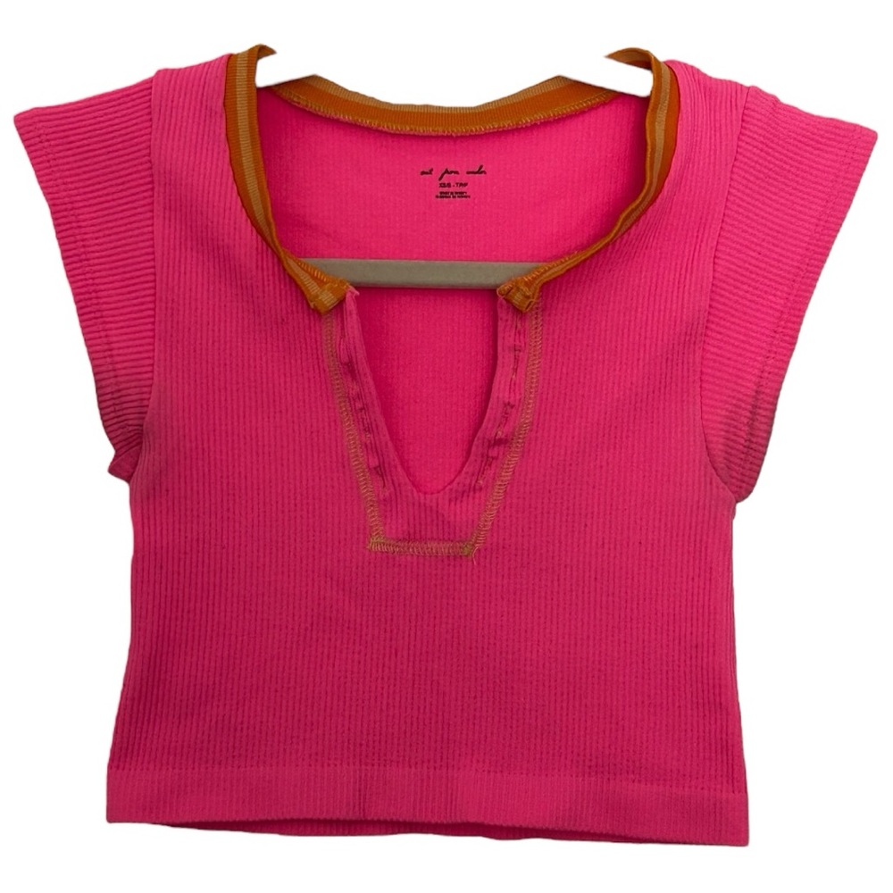 Out From Under Women’s Go For Gold Seamless Fitted Crop Top Sz XS